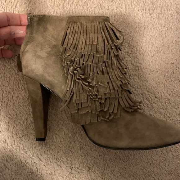 Banana Republic suede fringe booties. - Picture 3 of 8